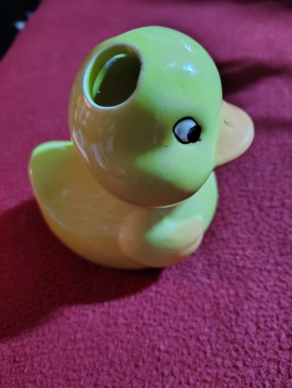 YellowCeramic Duck Toothpaste Holder